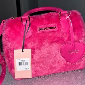 Juicy Couture Free Love Satchel Pink Fur